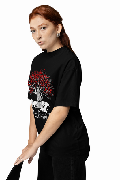 Tree Graphic Oversized T-Shirts Nature Streetwear Style