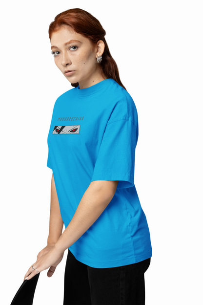 Oversized T-Shirt Red Eye Reckoning Bold Casual Wear Style