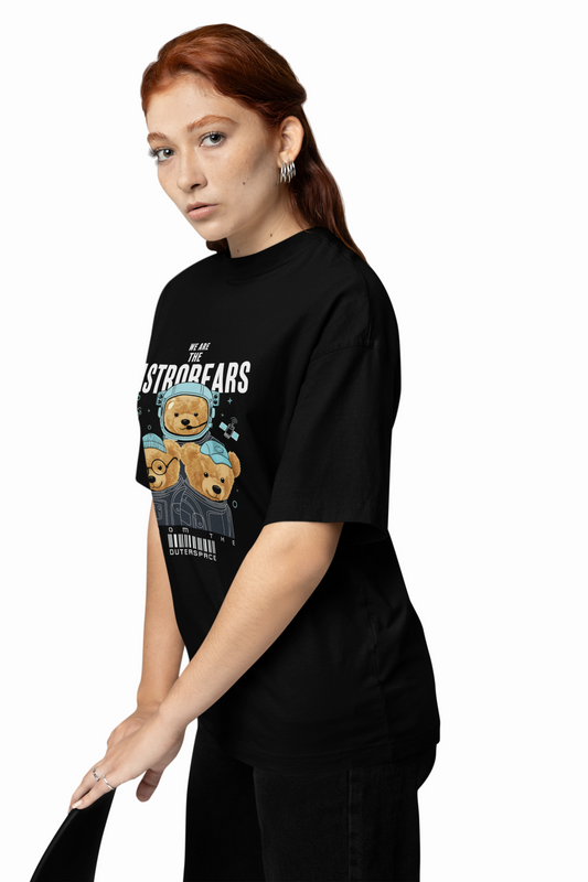 Astrobears Oversized T-Shirts Cosmics Streetwear Fashion
