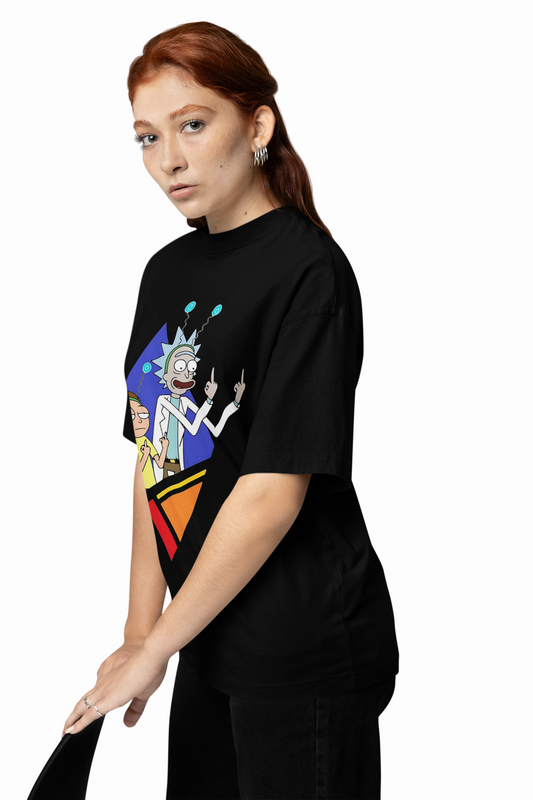 Rick Morty Funny Oversized T-Shirts for Bold Streetwear