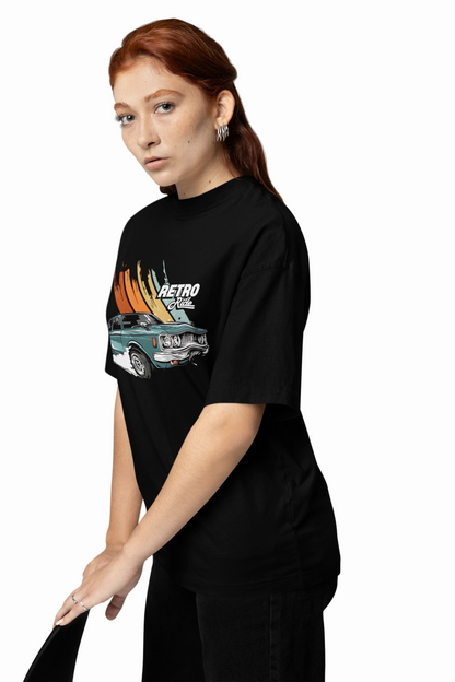 Retro Ride Oversized T-Shirt for Bold Streetwear Style