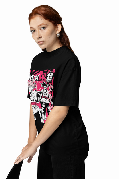 SS2 Oversized T-Shirt – Super Saiyan 2 Inspired Anime Tee