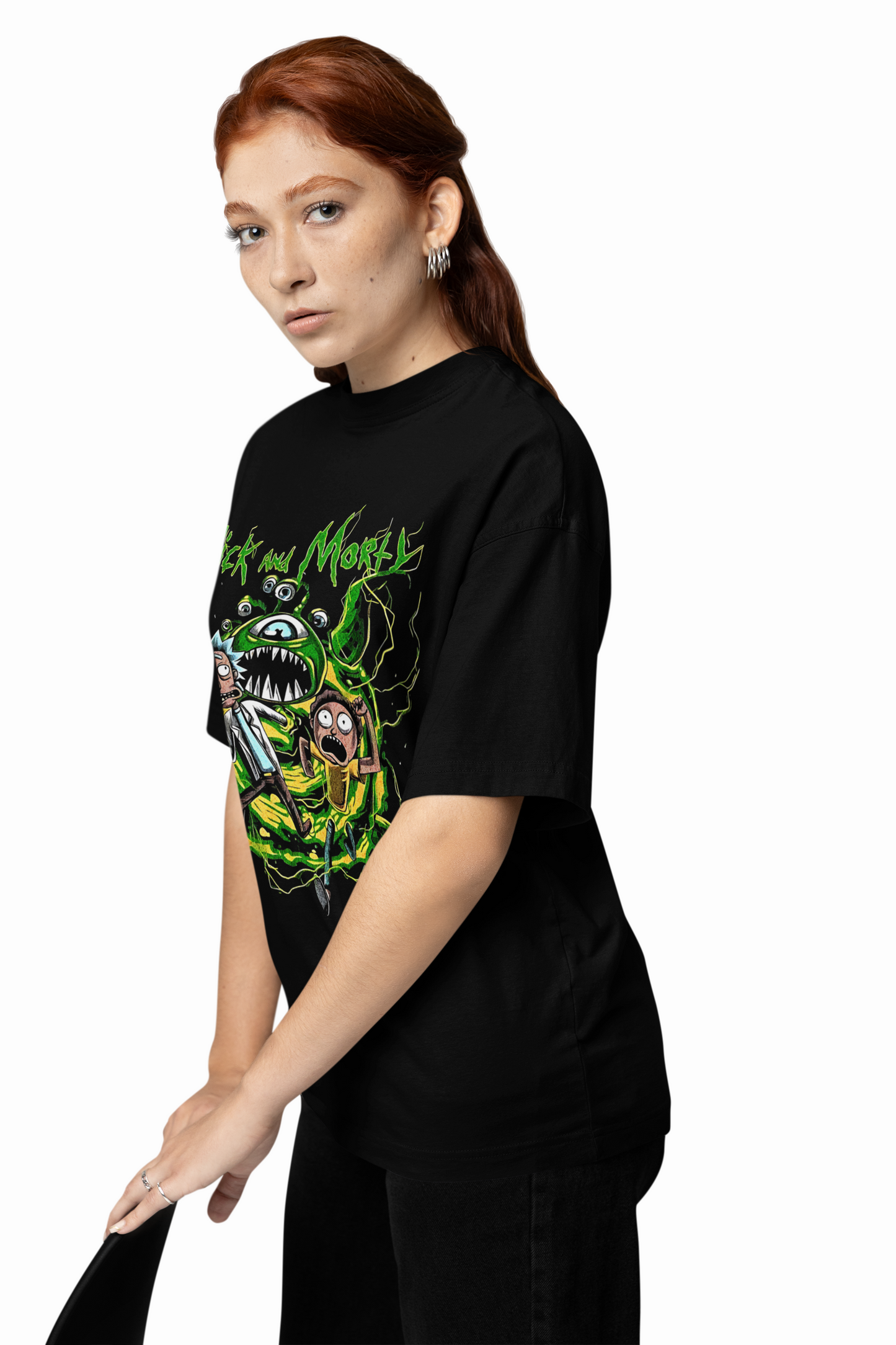 Green Monster Oversized T-Shirts Trendy Streetwear Style