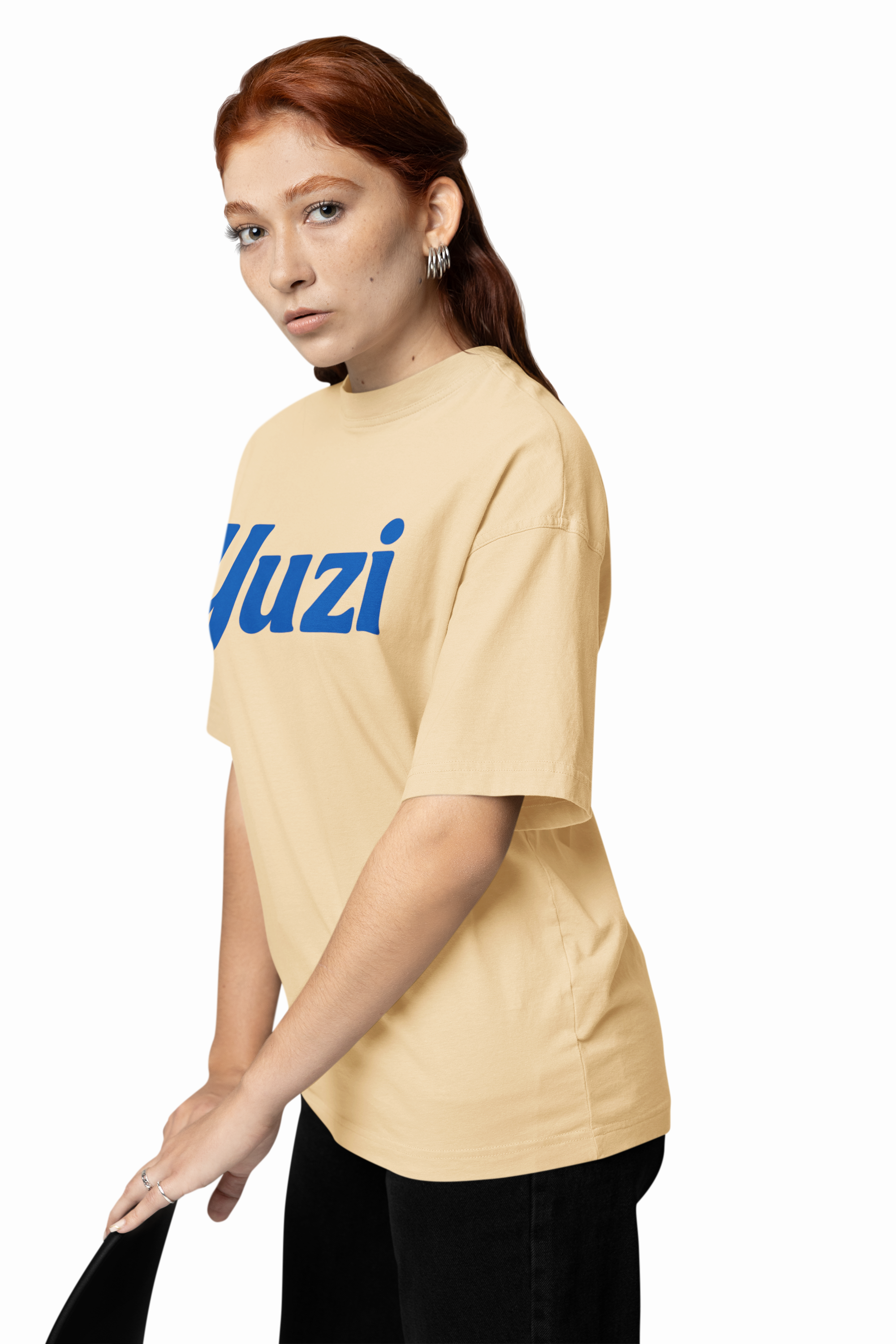 Yuzi Graffiti Print Oversized T-Shirt