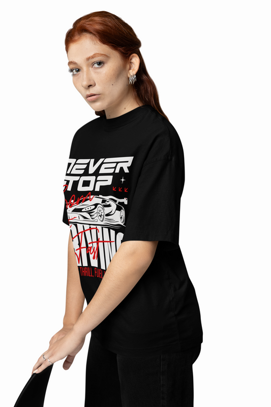 Born Driving Oversized T-Shirts Bold Moto Streetwear Style