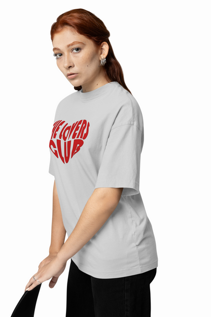 Lovers Club Oversized T-Shirts Bold Romantic Stylish Couples