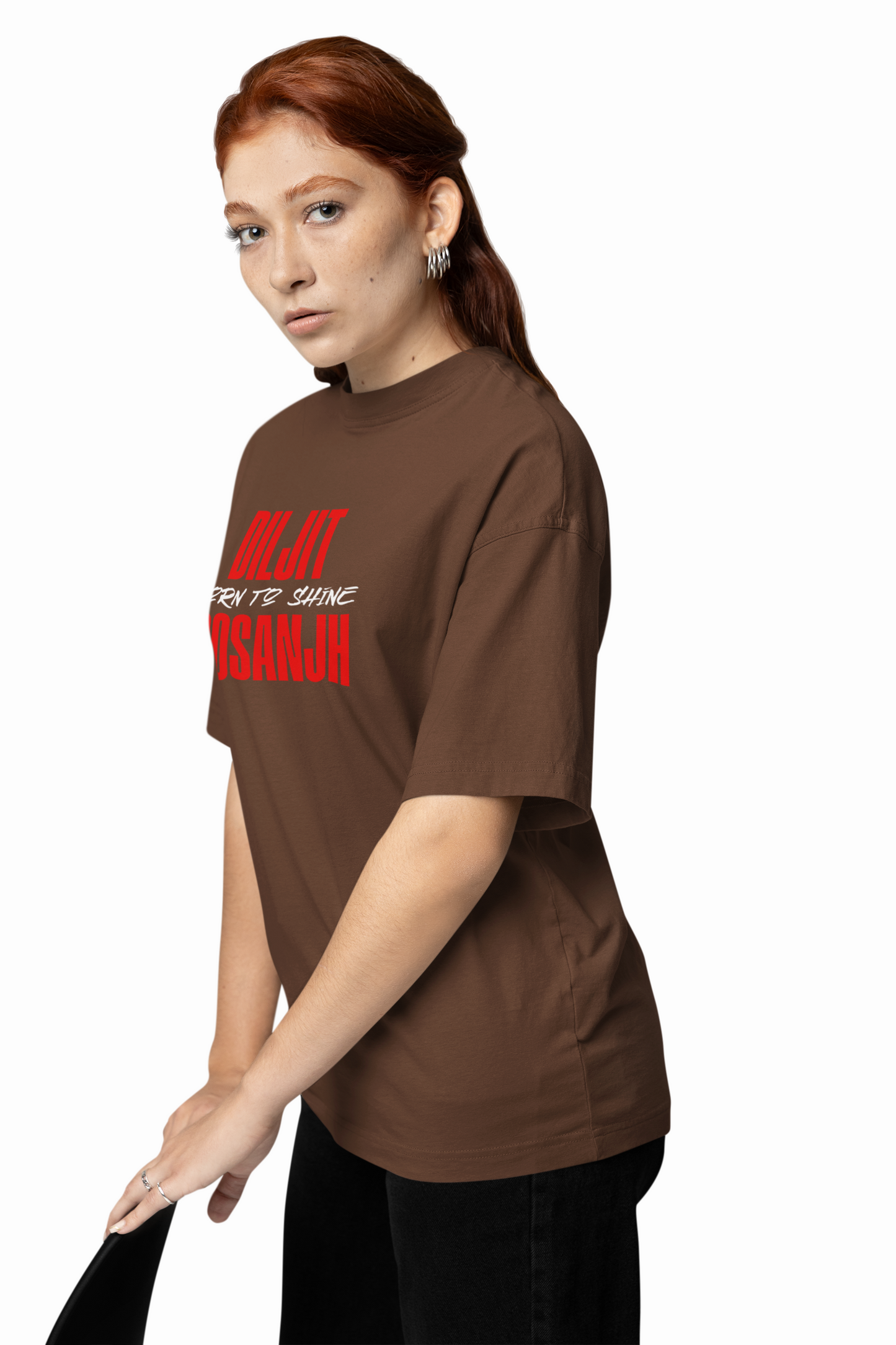 Diljit Born To Shine Oversized T-Shirt Punjabi Style Streetwear