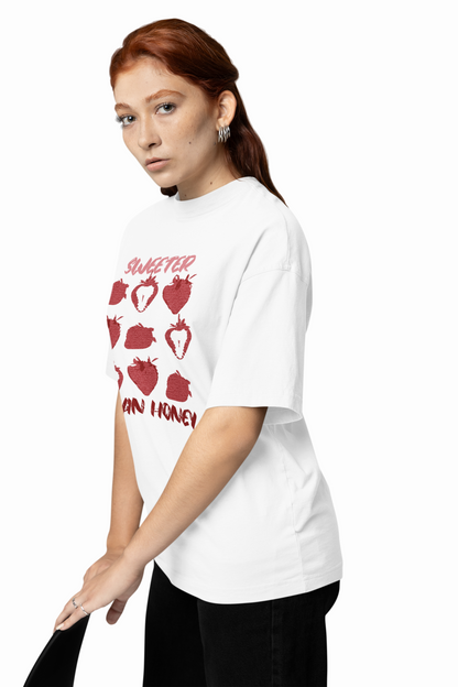 Sweet Strawberry Oversized T-Shirt Cute Casual Daily Styles