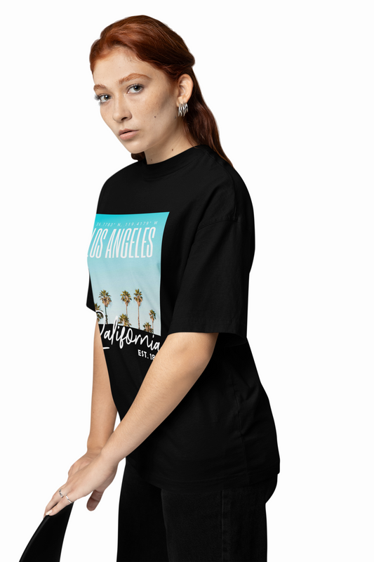 California 1850 Oversized T-Shirt Trendy Streetwear