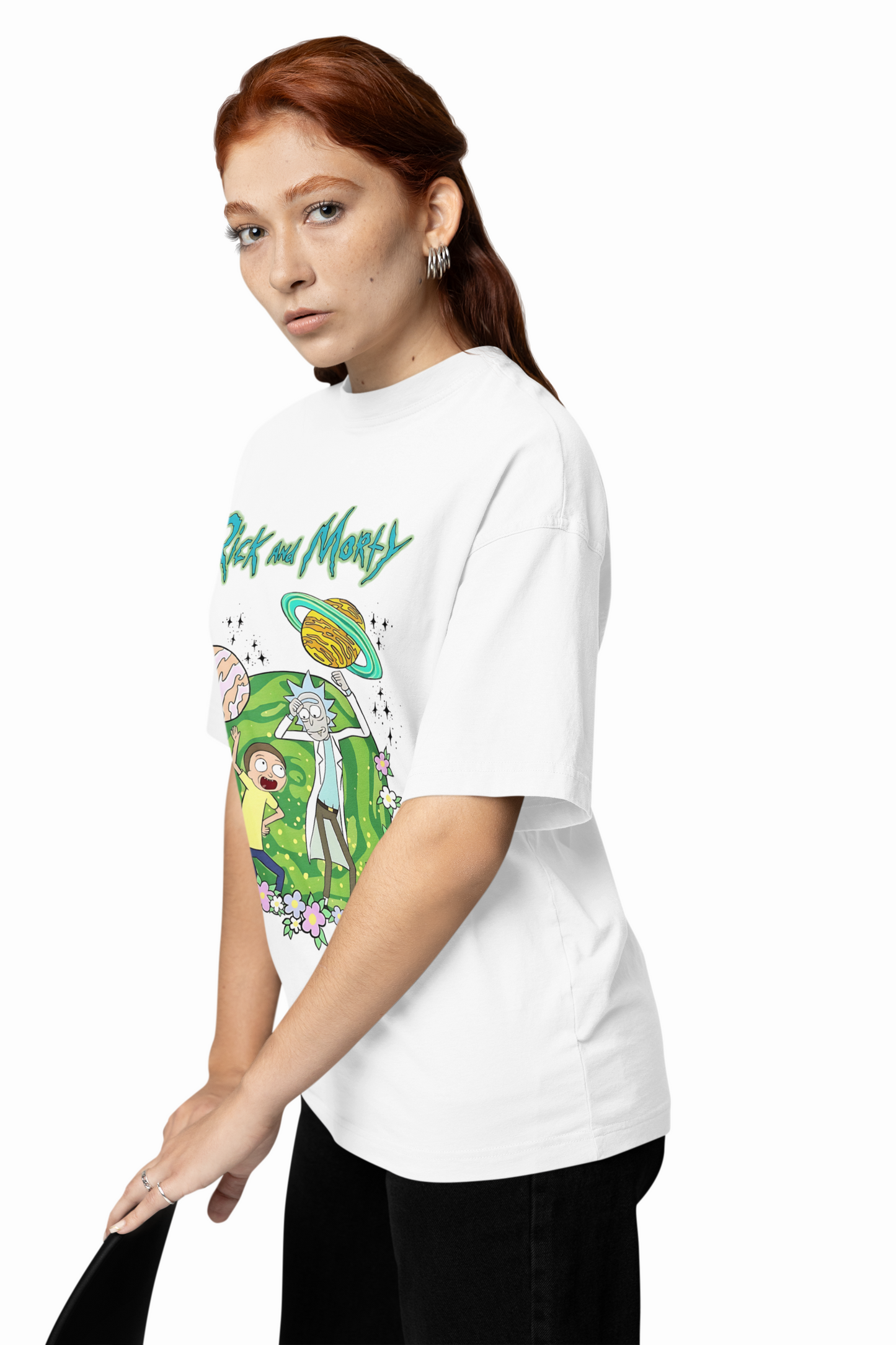 Rick Morty Planets Oversized T-Shirts for Bold Streetwear