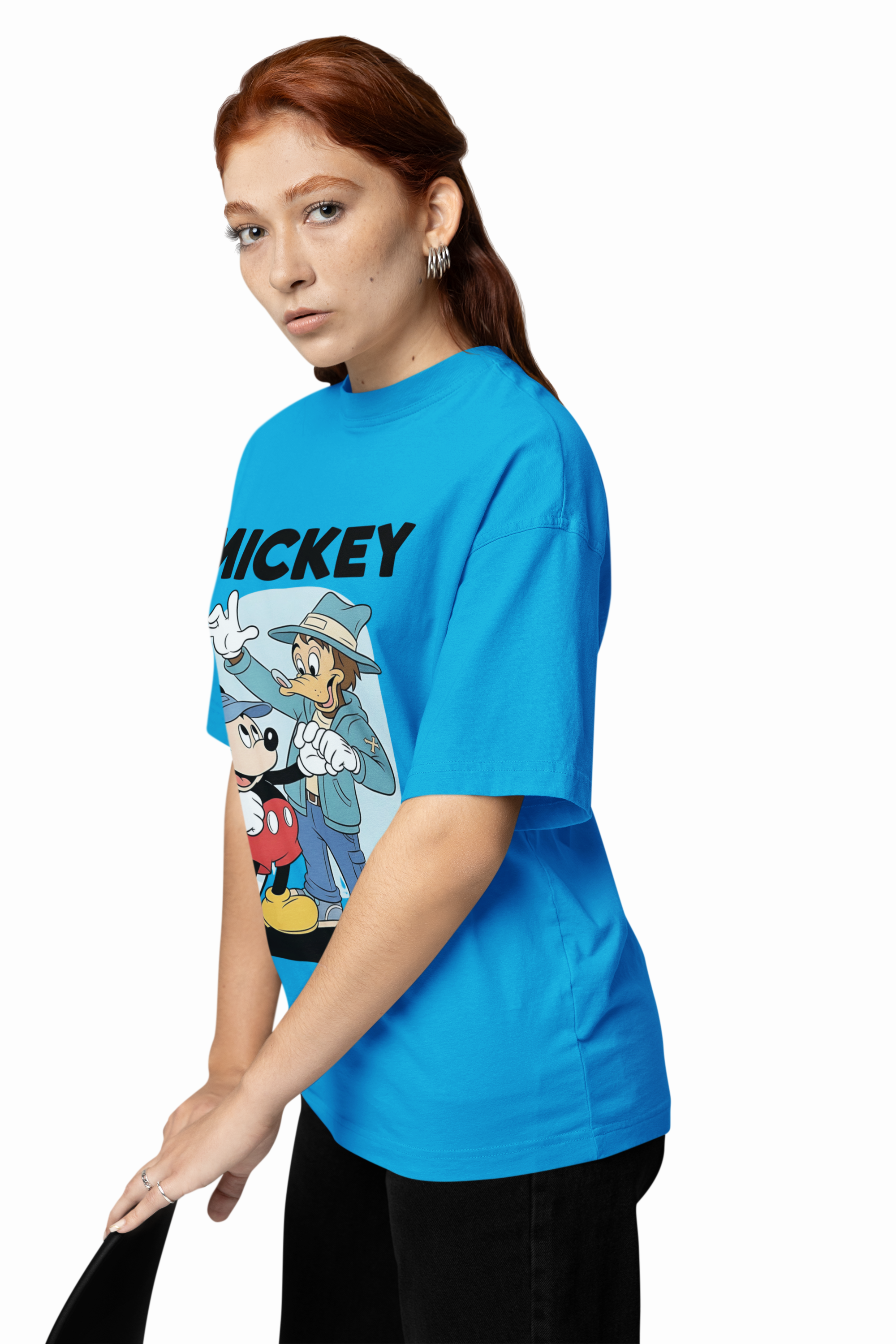 Mickey And Goofy Oversized T-Shirts