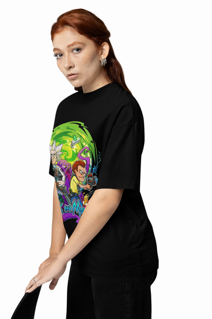 Rick and Morty Fighter Oversized T-Shirts – Bold Sci-Fi Style