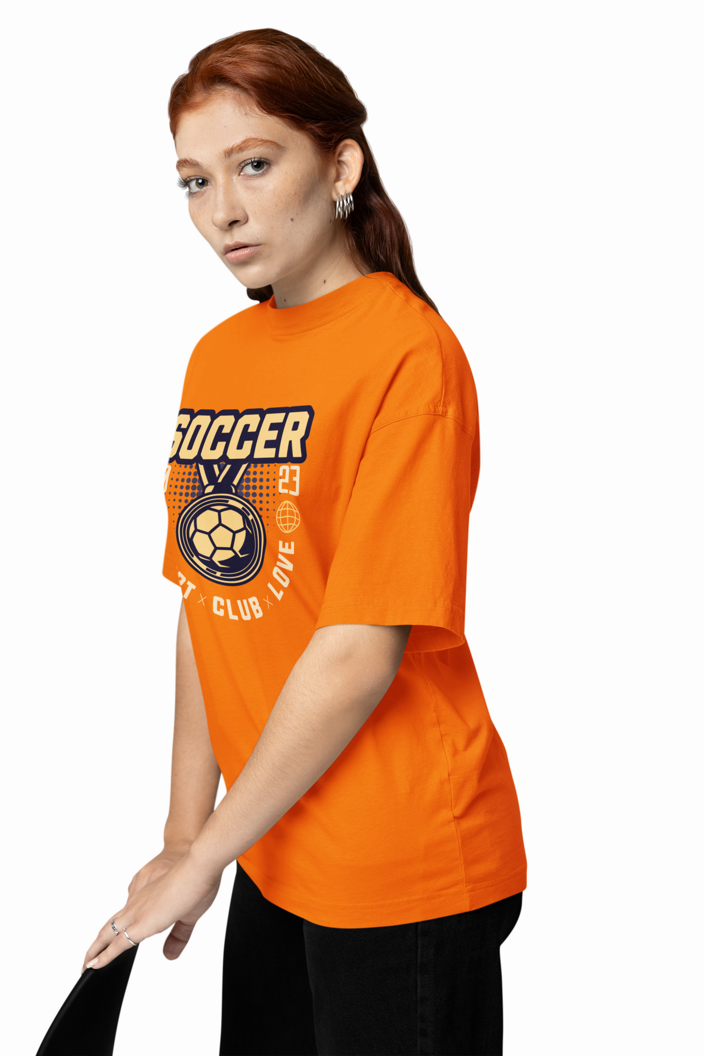 Soccer Club Oversized T-Shirt for Football Streetwear Style