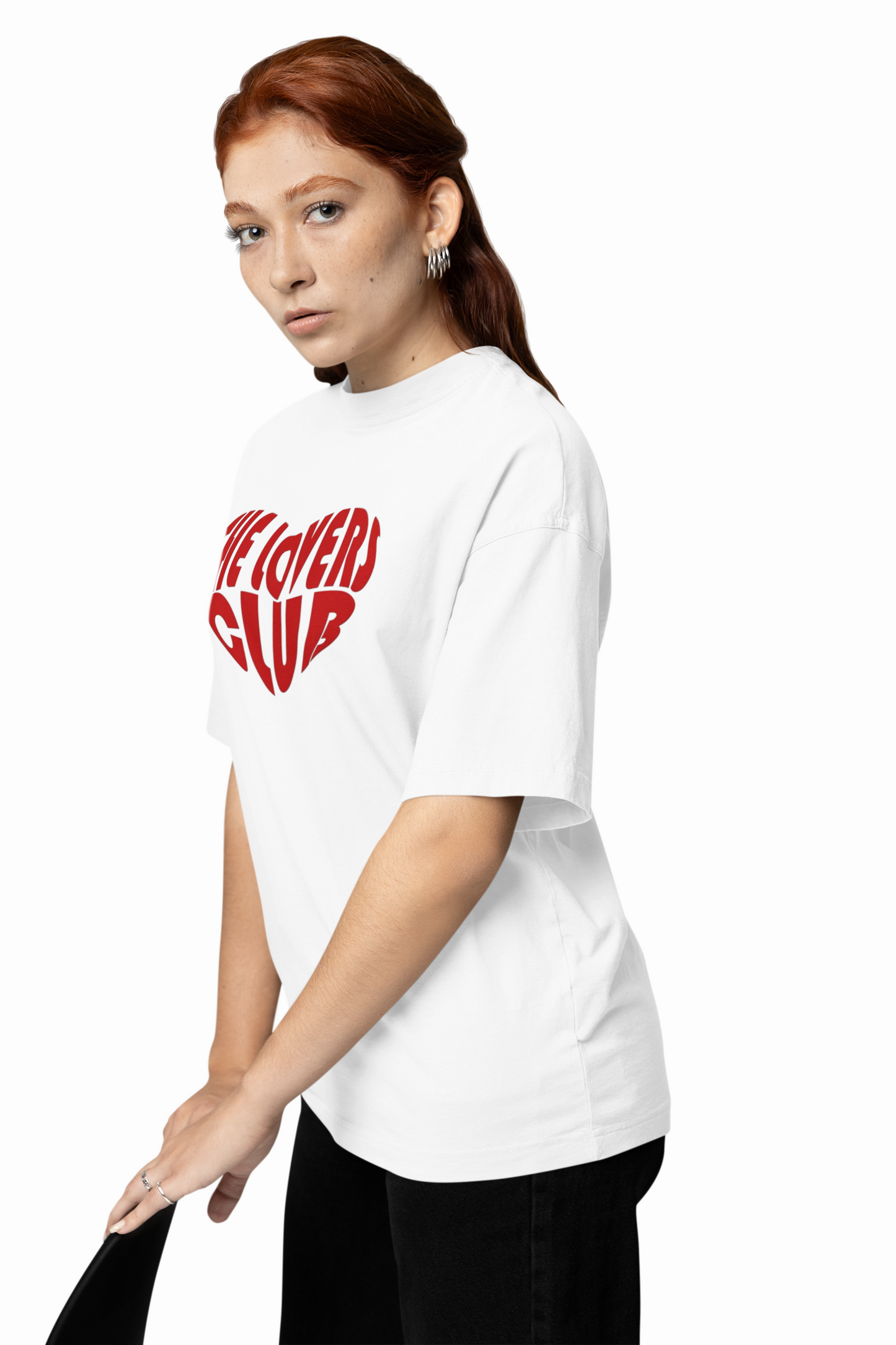 Lovers Club Oversized T-Shirts Bold Romantic Stylish Couples