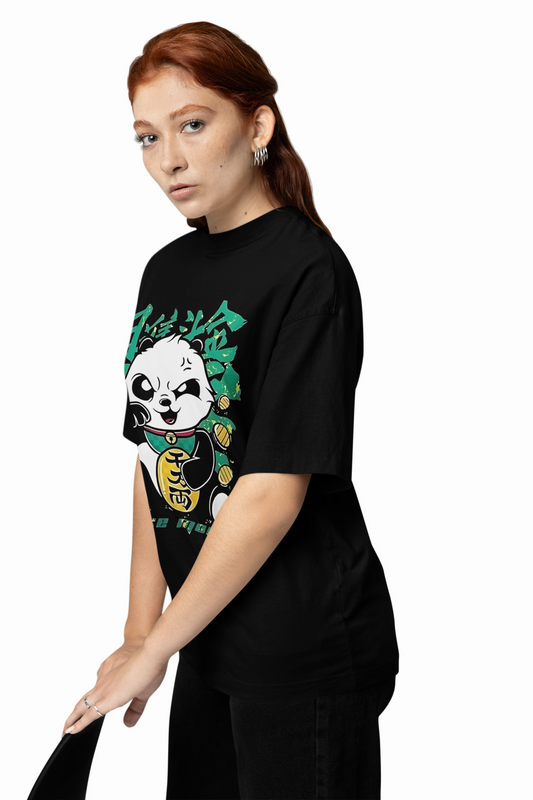 Cozy Panda Oversized T-Shirt Soft & Comfortable Streetwear