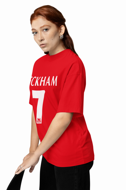 David Beckham Oversized T-Shirts Iconic Football Streetwear