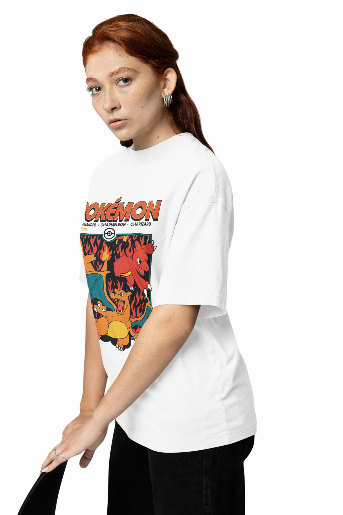 Charmander Oversized T-Shirts – Fiery Pokémon Streetwear Style