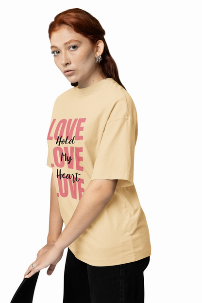 Oversized T-Shirts Love Couple Cute Partner Style Wear