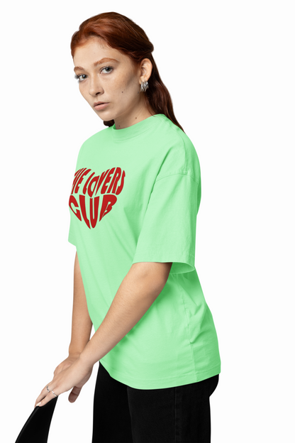 Lovers Club Oversized T-Shirts Bold Romantic Stylish Couples