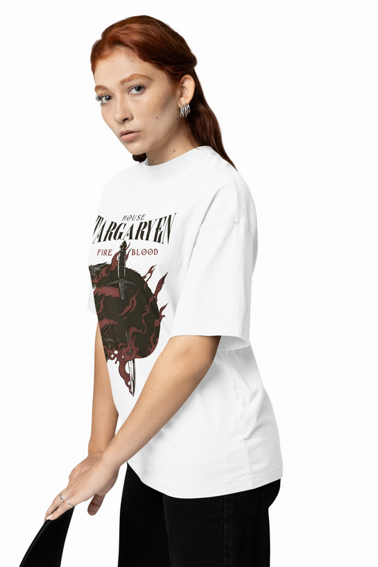 House Targaryen Oversized T-Shirts Fire Blood Streetwear