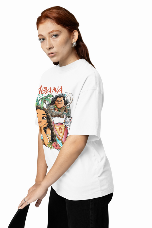 Moana Oversized T-Shirt Ocean Spirit Adventure Wear T-Shirts
