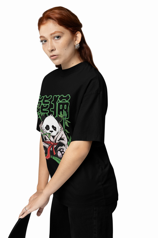 Neko Panda Oversized T-Shirt – Cute & Comfortable Streetwear