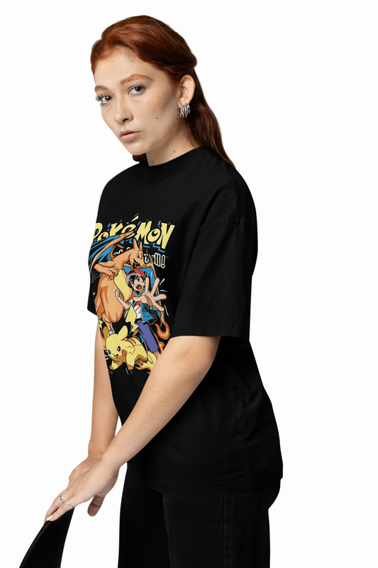 Pokemon League Oversized T-Shirt – Trendy Casual Streetwear Tee