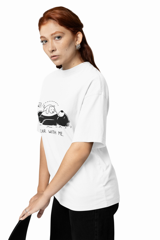Bear With Me Oversized T-Shirt Comfortable Everyday Wear