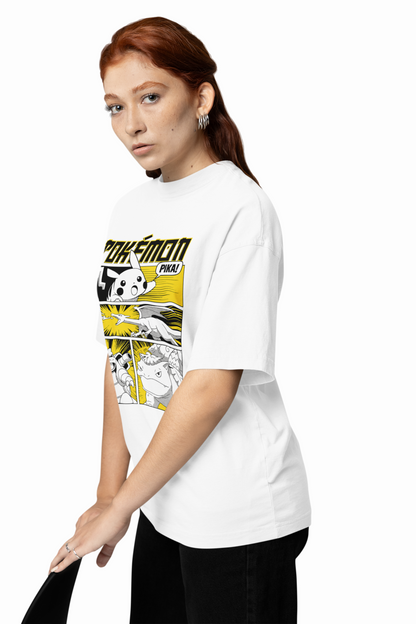 Pika Oversized T-Shirts – Fun Electric Pokemon Streetwear