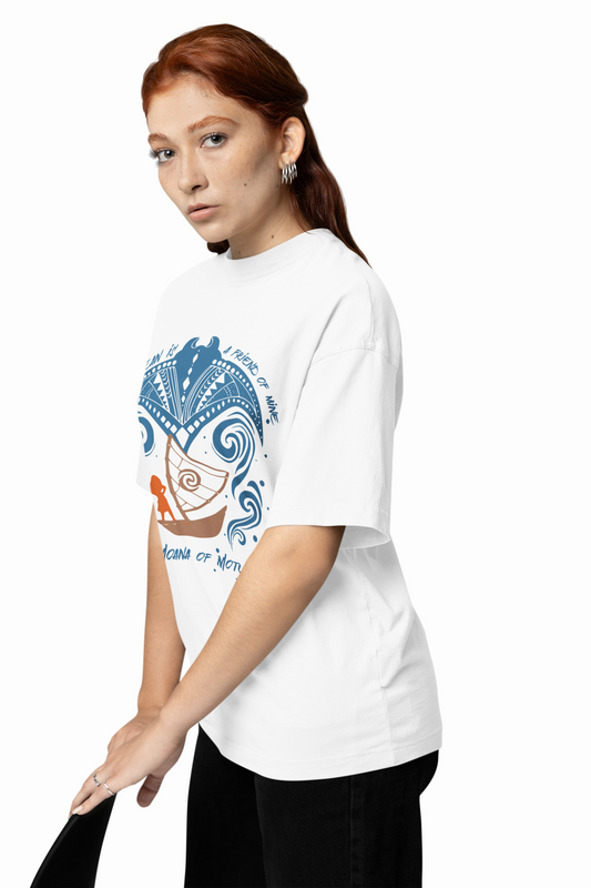Princess Moana Oversized T-Shirt Premium Graphic Tee Style