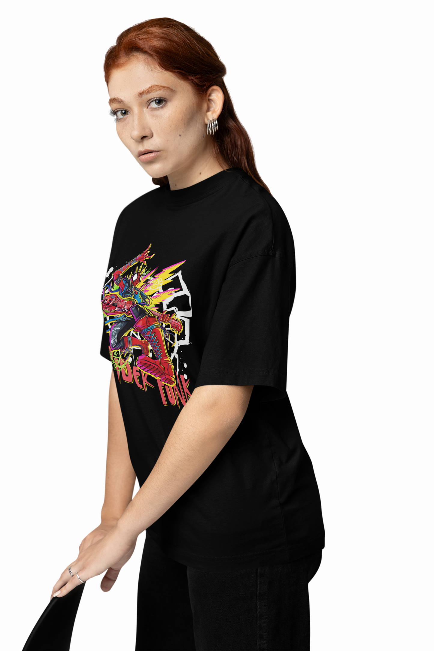 Spider Funk Oversized T-Shirt Urban Hero Streetwear Style