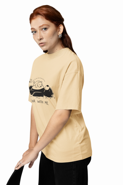 Bear With Me Oversized T-Shirt Comfortable Everyday Wear
