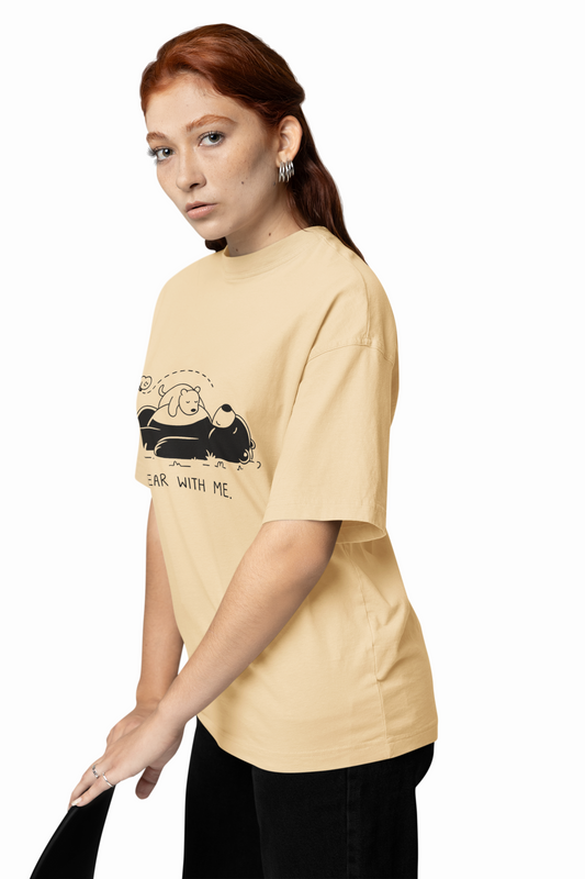 Bear With Me Oversized T-Shirt Comfortable Everyday Wear