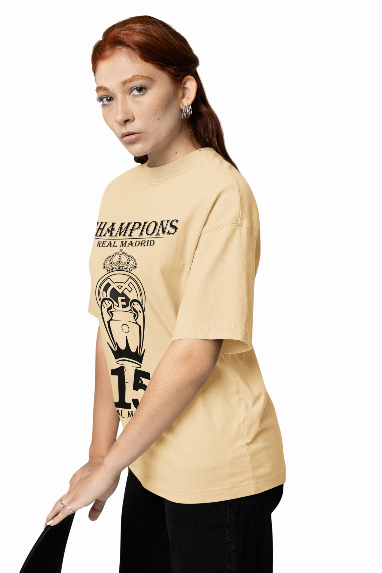 Madrid 15 Champions Oversized T-Shirt – Bold Football Tee