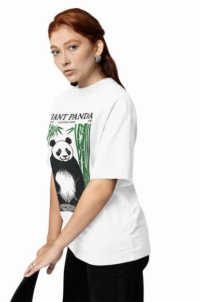 Graffiti Panda Oversized T-Shirt Bold Streetwear Graphic