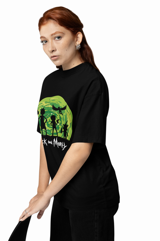 Rick Morty Team Oversized T-Shirts for Bold Streetwear