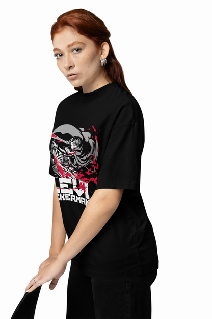 Ackerman Oversized T-Shirt Men Stylish Anime Streetwear
