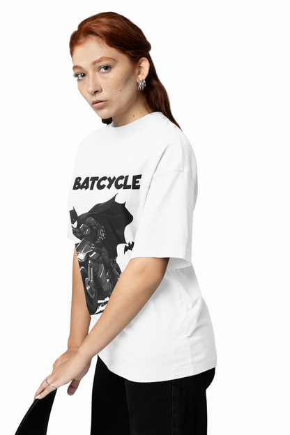I'M Batcycle T-Shirt Oversized Fit with Bold Batcycle Design