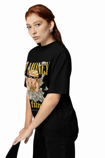 No Money No Funny Oversized T-Shirt – Witty Streetwear.