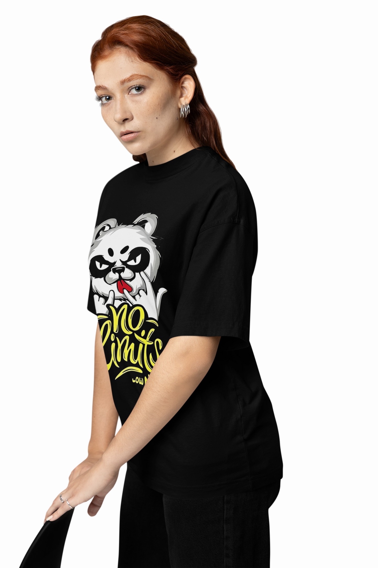 Panda No Limits Oversized T-Shirt Bold Streetwear