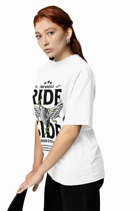 Ride Explore Motorcycle White Enamel Mug for Adventure Vibe