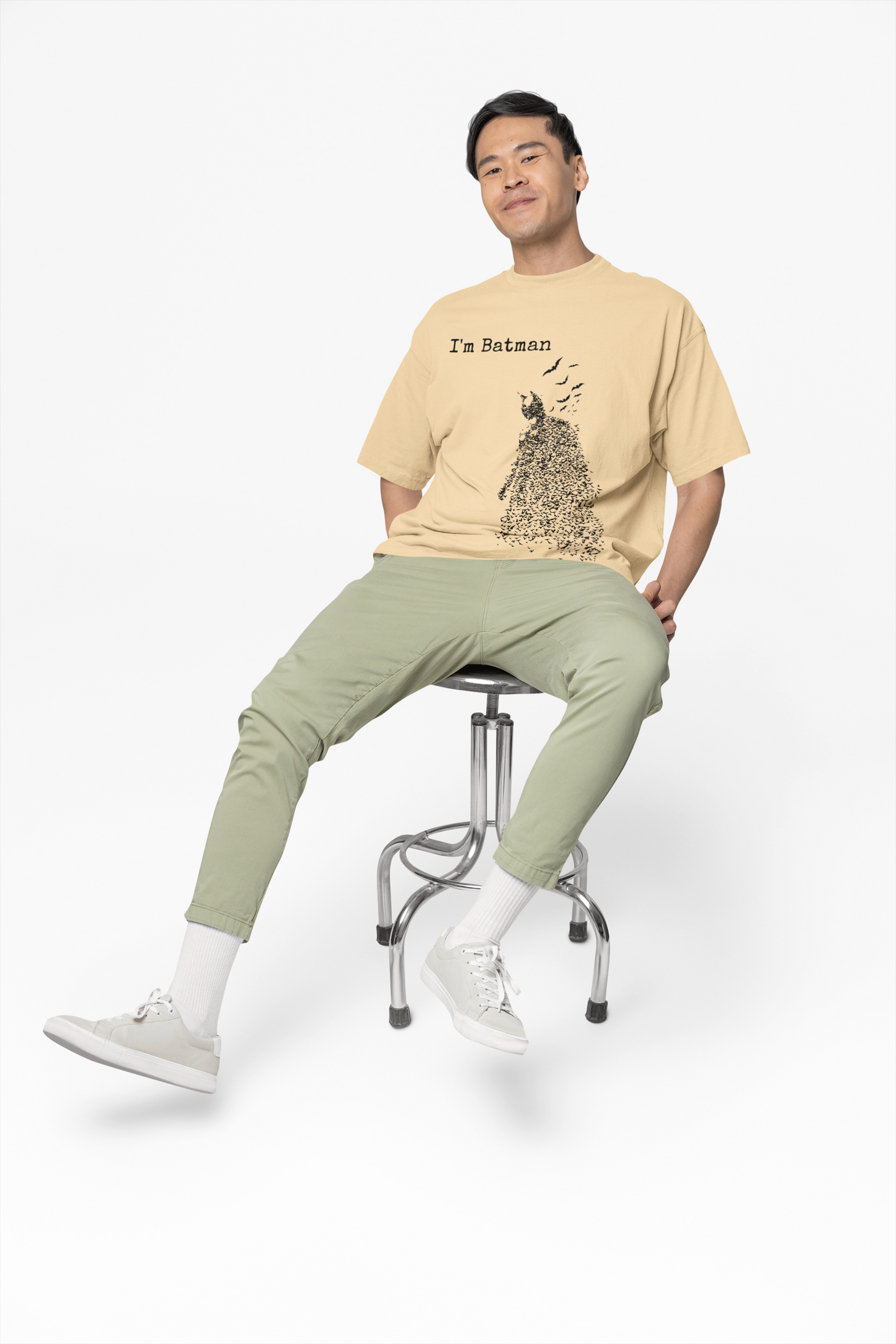 I'M Batman Oversized T-Shirt – Perfect for Superhero Fans