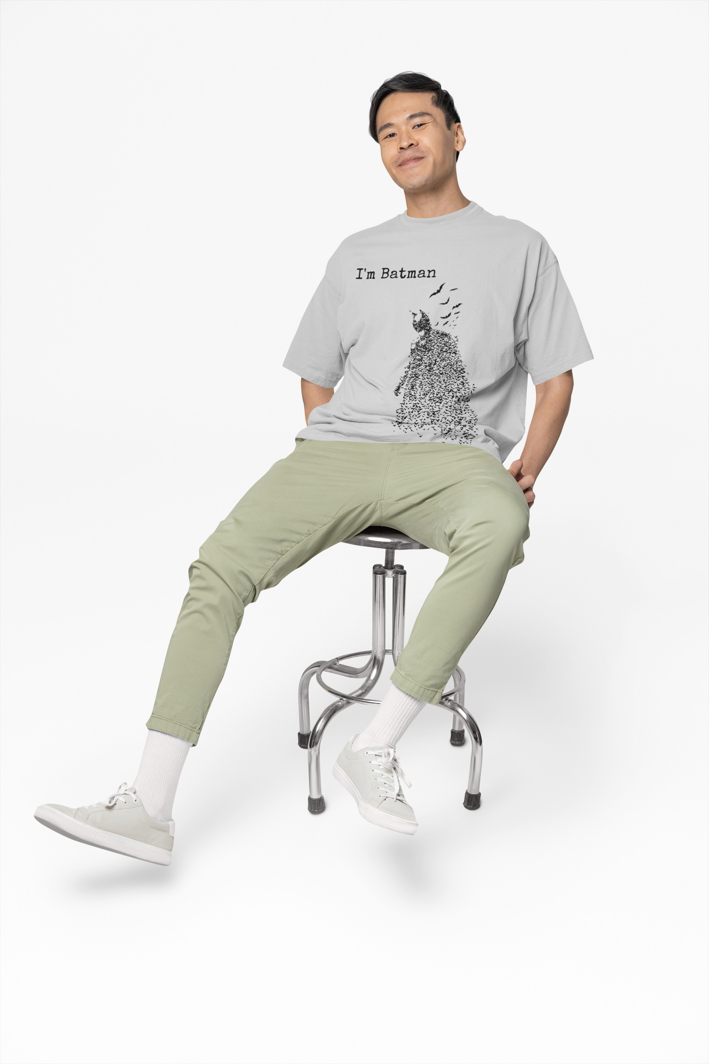 I'M Batman Oversized T-Shirt – Perfect for Superhero Fans