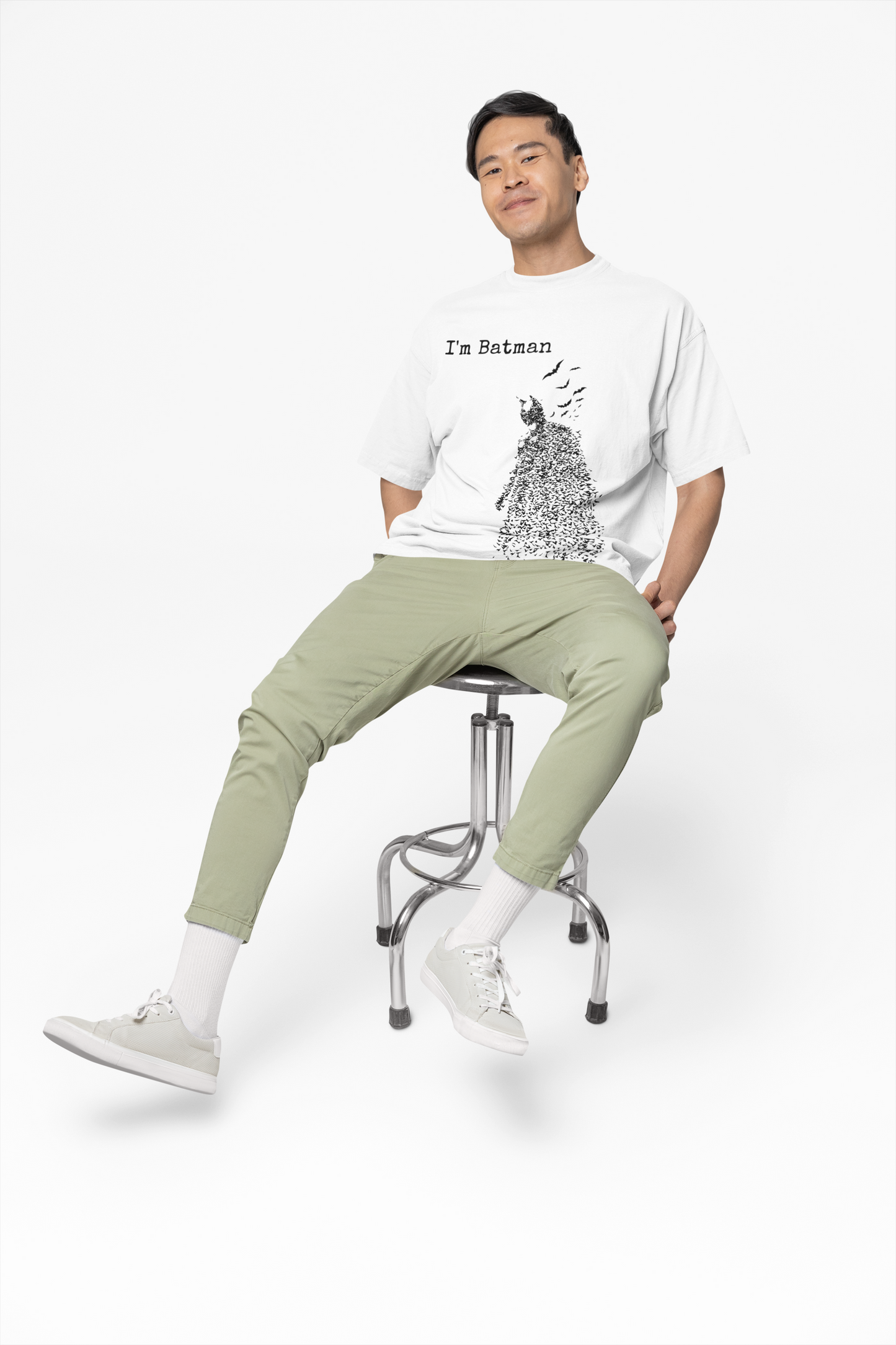 I'M Batman Oversized T-Shirt – Perfect for Superhero Fans