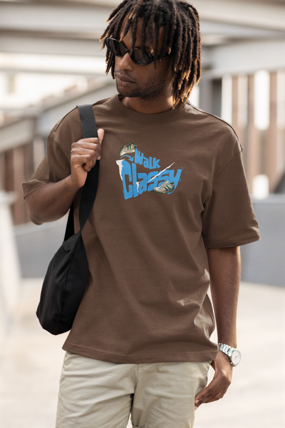 Classy Walk Unisex Brown Oversized T-Shirt Stylish Comfort Fit