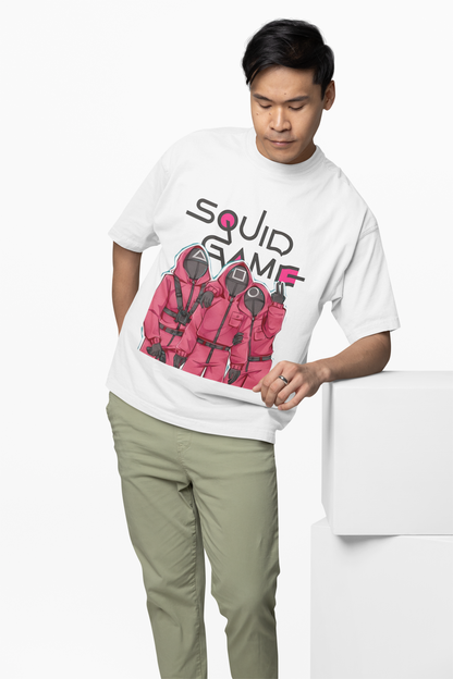 Squid Game Team Oversized T-Shirt Bold Pop Culture Style