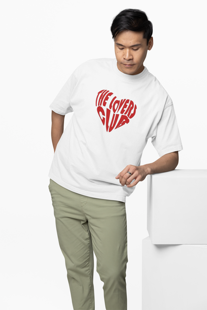 Lovers Club Oversized T-Shirts Bold Romantic Stylish Couples