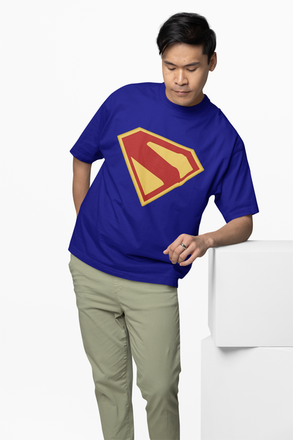 Superman Logo Oversized T-Shirt for Iconic Hero Style Looks