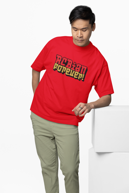Red & Gold Legacy RCBian Oversized T-Shirts
