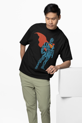 Superman Print Oversized T-Shirt